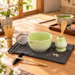 Matcha set 4Barista (light green) – kerámia készlet matcha tea elkészítéséhez 