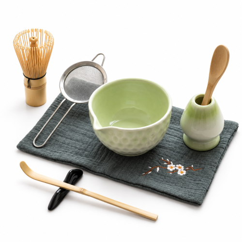 FAQ - Kérdések a(z)  termékkel kapcsolatban Matcha set 4Barista (light green) – kerámia készlet matcha tea elkészítéséhez 