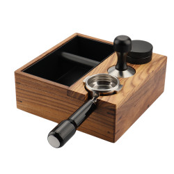 Tamper állomás a következővel: Knock box 4Barista