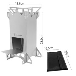 Összerakható rocket stove ecotree – fa főző 