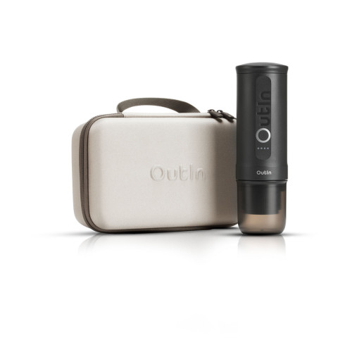 Outin Nano (Space grey) szett - utazó kávéfőző + védőtok