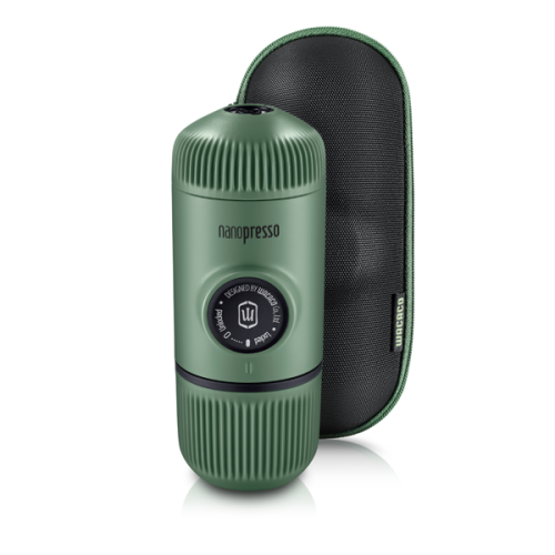 Hordozható Wacaco Nanopresso kávégép (zöld) + kemény tok 